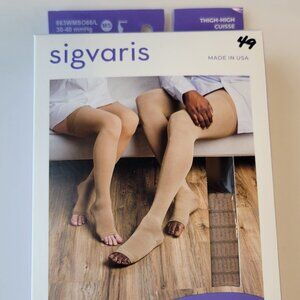 Sigvaris Medical Compression Stocking /Thigh-high/ MS/ Light Beige / 863WMSO66/L